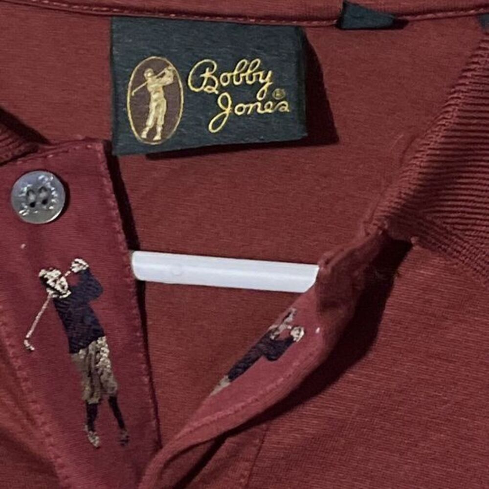 Bobby Jones Performance‎ Small Navy Poly Golf Shirt Shadow Creek Logo - Picture 3 of 6